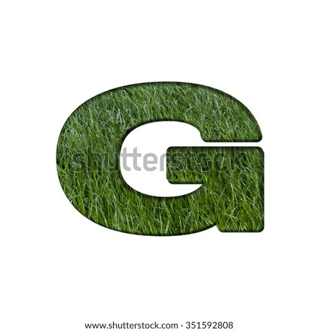 Letter of grass alphabet