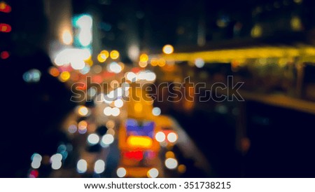 bokeh background on commercial area