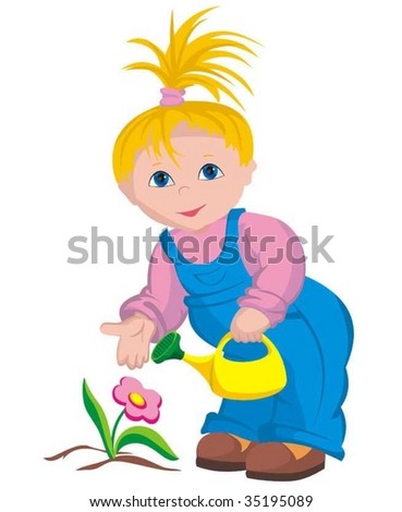 The child - gardener