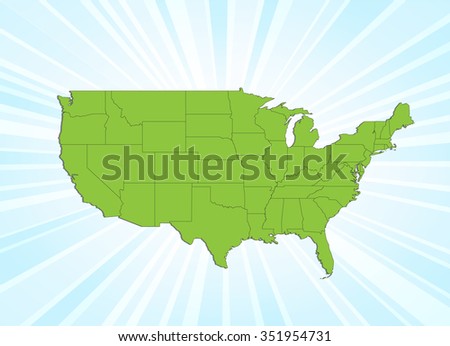 Map of The United States of America - Vector Illustration Bundle
