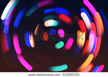 Bokeh lights background. Bokeh holiday circles defocused night background. Holiday photo can be used for web design, surface textures, wallpapers, printed products and other.