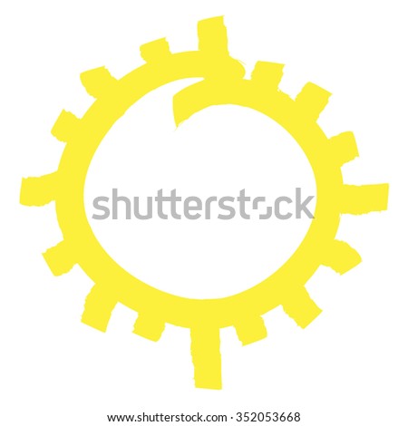 Sun symbol illustration,  vector design element