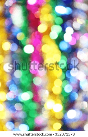 Colorful blur lights bokeh background, Christmas lights bokeh background