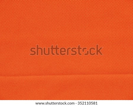 Orange fabric texture for background