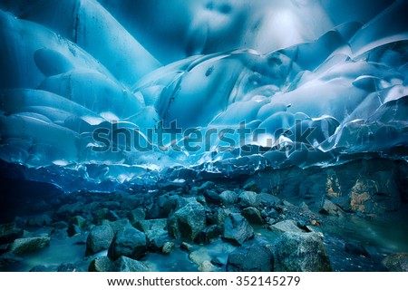 Ice Cave Royalty-Free Stock Photo #352145279