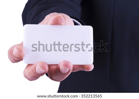 businessman card