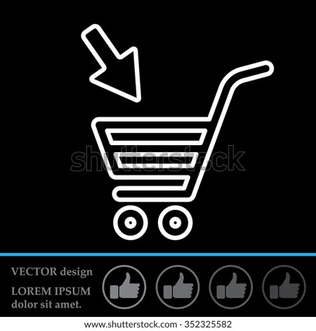 shopping cart (basket) line icon