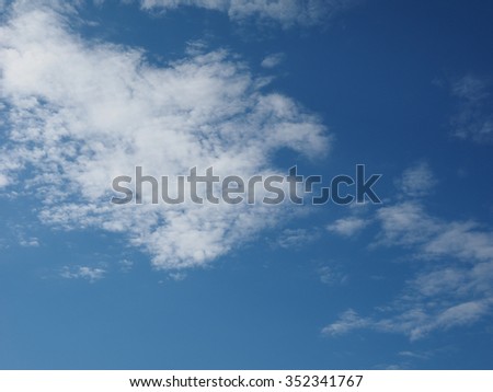 Blue sky with clouds texture useful as a background