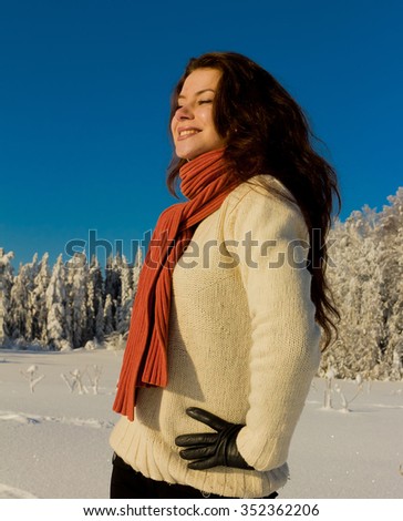 A Girl in Russian Winter 