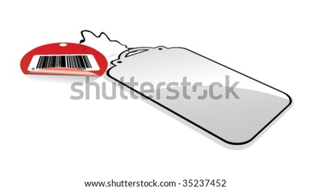 Promotional Sales Tag with Place for text