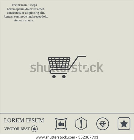 Vector shopping cart icon
