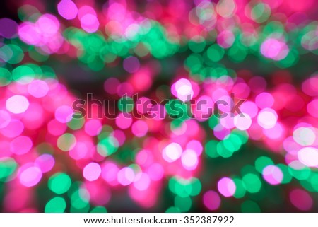 Defocused lights of Christmas tree