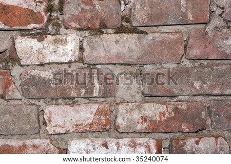 old brick wall close up background