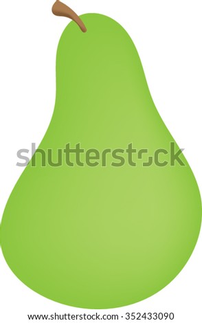 Pear - Fruit Clip Art - Vector Illustration