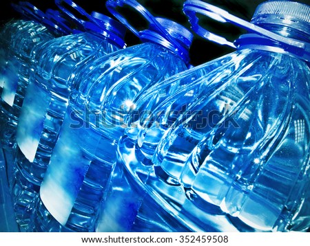 row of the bottled water  Royalty-Free Stock Photo #352459508