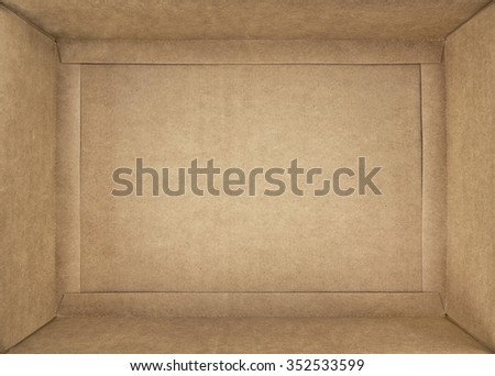 cardboard box; closeup Royalty-Free Stock Photo #352533599