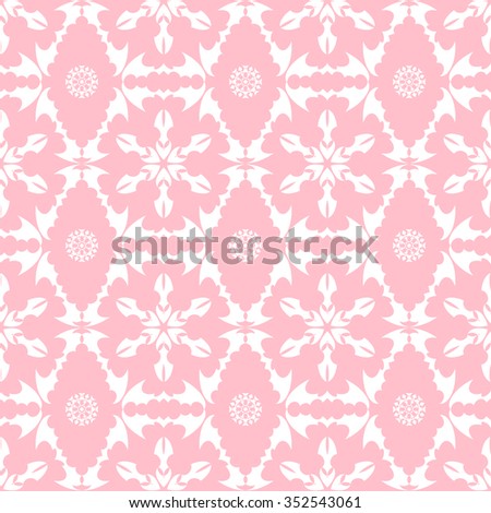 Tints of Pink Seamless pattern, Abstract Seamless pattern, Vector Seamless pattern. Repeating geometric, Seamless floral pattern