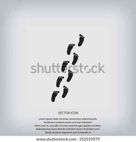 foot vector icon