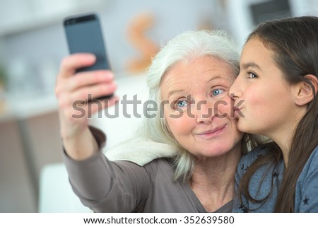Selfie with grandma