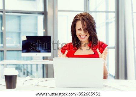 Modern business woman in the office