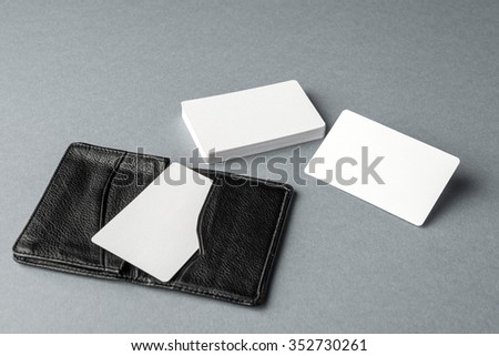 Business cards blank mockup - template