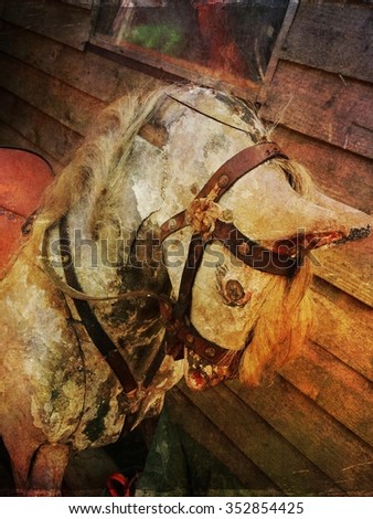 Abandonded rocking horse