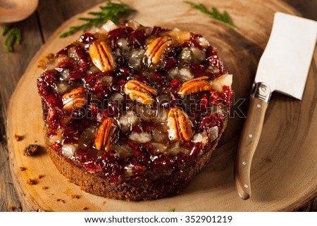 Festive Holiday Fruit Cake with Nuts and Berries