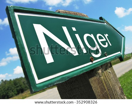 Niger road sign