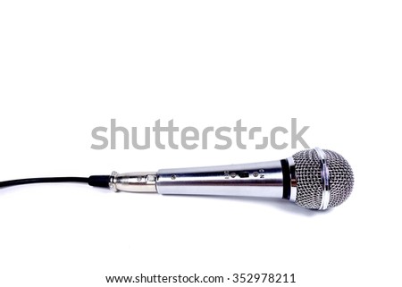 Microphone on a White Background                 