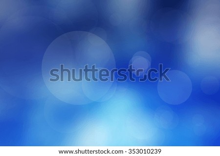 Lights on beautiful blue background