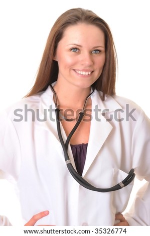 Lovely Young And Beautiful Doctor Or Nurse