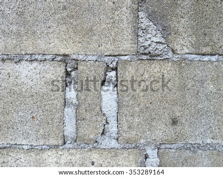 Old damaged and weathered concrete wall