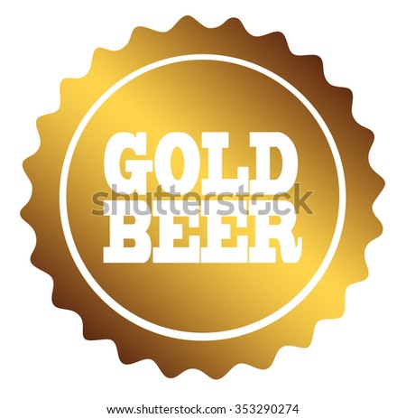 vector black stamp "gold beer"