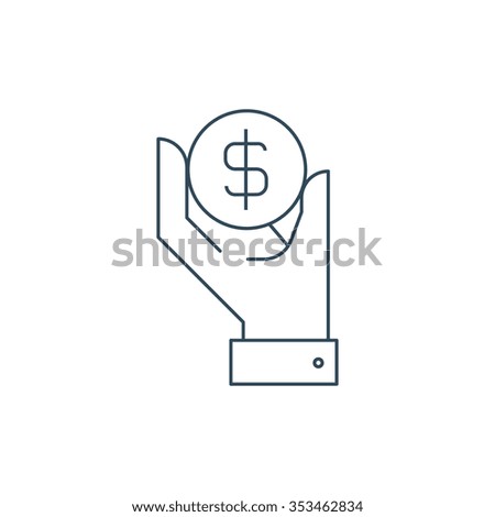 Thin Line Wealth icon suitable for info graphics, websites and print media and  interfaces. Line vector icon.