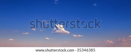 colorful sky, copy space