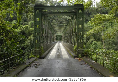 France, Martinique, bridge of Grand Riviere, horizontal picture