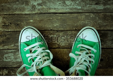sneakers with filter effect retro vintage style