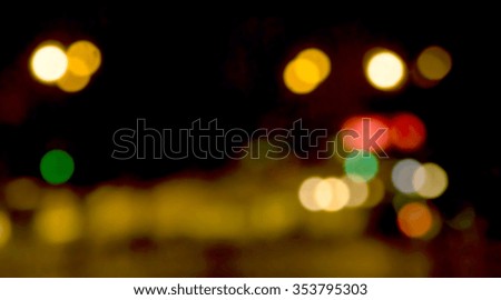 bokeh night lights blurred