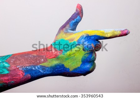 hand painted colors, hot colors cool colors color combination represents a life