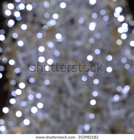 circular reflections of Christmas lights