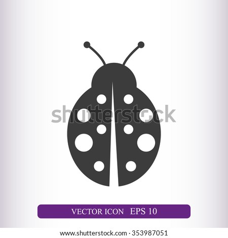 ladybug vector icon