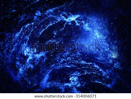 Swirling Starfield - Elements of this Image Furnished by NASA
