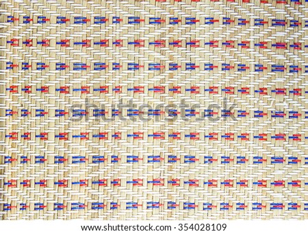 close-up mat wicker form bamboo background