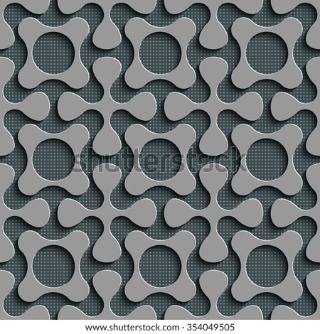 Seamless Square and Cross Pattern. Vector Regular Texture