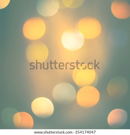Pastel Defocused Green Yellow Color Lights. Festive background with Bokeh