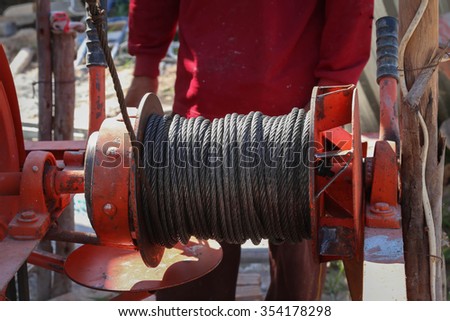 winch and rope