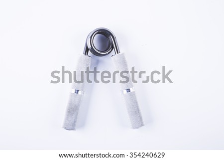 hand grips isolated on the white background