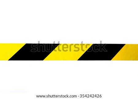  isolated black and yellow type on the white