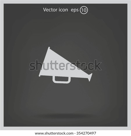 loudspeaker icon . Vector Eps 10