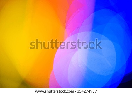 yellow blue pink violet bokeh